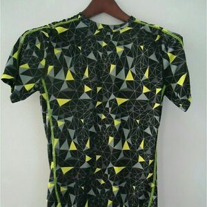 Tapout Athletic Cycling Youth Shirt Size L (14 - 16) Geometric Spider Web Design